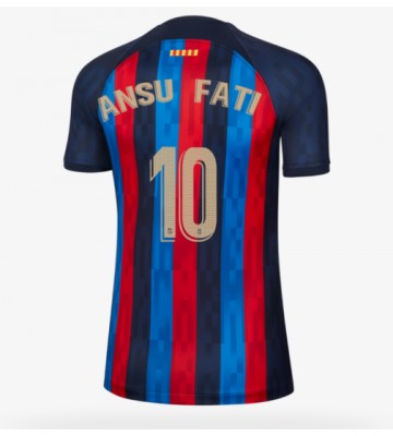 Barcelona Ansu Fati #10 Hjemmedrakt Kvinner 2022-23 Kortermet